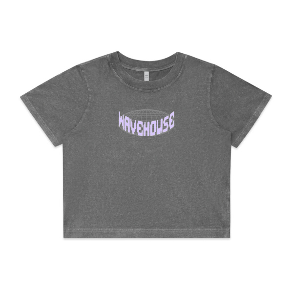Globe - Wo's Stone Wash Heavy Crop Tee Thumbnail